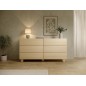 COMO komoda 160 cm 6 szuflad jasne drewno – nowoczesna komoda MDF, push-to-open, pełen wysuw, drewniane nogi, minimalistyczny de COMO komoda 160 cm 6 szuflad jasne drewno – nowoczesna komoda MDF, push-to-open, pełen wysuw, drewniane nogi, minimalistyczny de