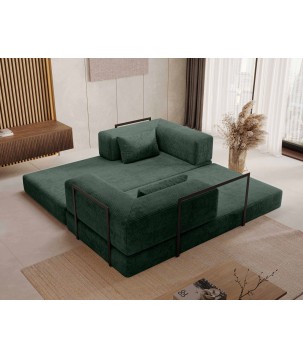 Nowoczesna sofo kanapa COZMO z funkcją spania w tkaninie POSO 14 DOMOHOME
