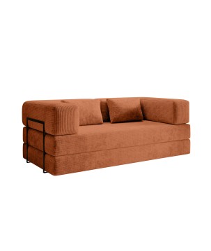Nowoczesna sofo kanapa COZMO z funkcją spania w tkaninie POSO 40 DOMOHOME