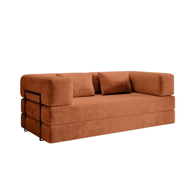 Nowoczesna sofo kanapa COZMO z funkcją spania w tkaninie POSO 40 DOMOHOME Nowoczesna sofo kanapa COZMO z funkcją spania w tkaninie POSO 40 DOMOHOME
