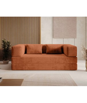 Nowoczesna sofo kanapa COZMO z funkcją spania w tkaninie POSO 40 DOMOHOME