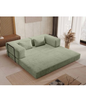 Nowoczesna sofo kanapa COZMO z funkcją spania w tkaninie POSO 47 DOMOHOME