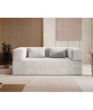 Nowoczesna sofo kanapa COZMO z funkcją spania w tkaninie POSO 100 DOMOHOME