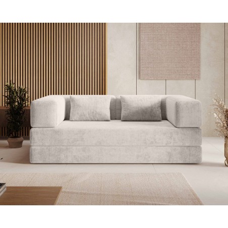 Nowoczesna sofo kanapa COZMO z funkcją spania w tkaninie POSO 100 DOMOHOME