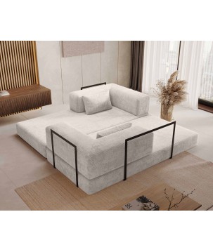 Nowoczesna sofo kanapa COZMO z funkcją spania w tkaninie POSO 100 DOMOHOME