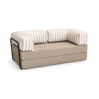 Nowoczesna ogrodowa sofo kanapa COZMO z funkcją spania w tkaninie MAGENTA DOMOHOME