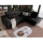 Narożnik PABLOS układ L strona Prawa w tkaninie VOGUE 18 regulowane zagłówki z funkcją spania