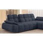 Narożnik GAMBA S Prawostronny z regulowanym oparciem i podłokietnikiem tkanina DRESS ME 05 WERSAL