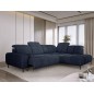 Narożnik GIOVANNI L Prawostronny z wysuwanym elektrzycznie siedziskiem w tkaninie AUSTIIN 15 WERSAL