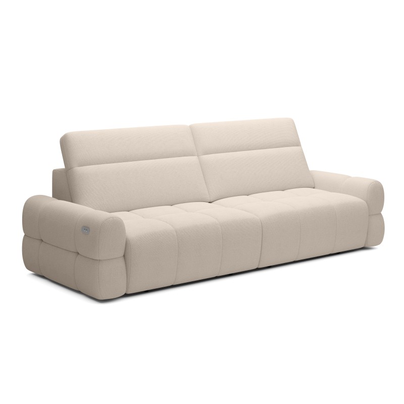 Sofa MATEO z funkcją RELAX i elektryczną regulacji siedziska tkanina PERFECT HARMONY 02 WERSAL
