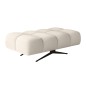 Nowoczesna pufa PRADO Soft Lux w tkaninie CURIO 02 WERSAL