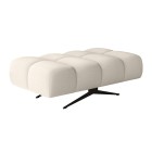 Nowoczesna pufa PRADO Soft Lux w tkaninie CURIO 02 WERSAL