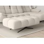 Nowoczesna pufa PRADO Soft Lux w tkaninie CURIO 02 WERSAL