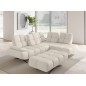 Nowoczesna pufa PRADO Soft Lux w tkaninie CURIO 02 WERSAL