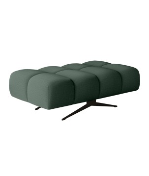 Nowoczesna pufa PRADO Soft Lux w tkaninie CURIO 37 WERSAL