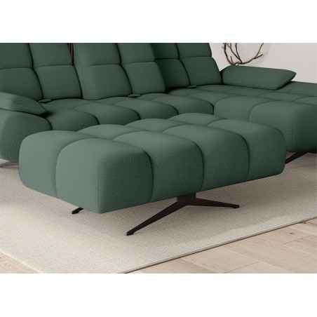 Nowoczesna pufa PRADO Soft Lux w tkaninie CURIO 37 WERSAL