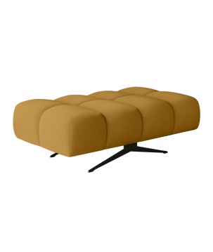 Nowoczesna pufa PRADO Soft Lux w tkaninie CURIO 48 WERSAL