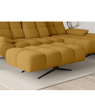 Nowoczesna pufa PRADO Soft Lux w tkaninie CURIO 48 WERSAL