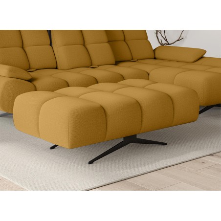 Nowoczesna pufa PRADO Soft Lux w tkaninie CURIO 48 WERSAL