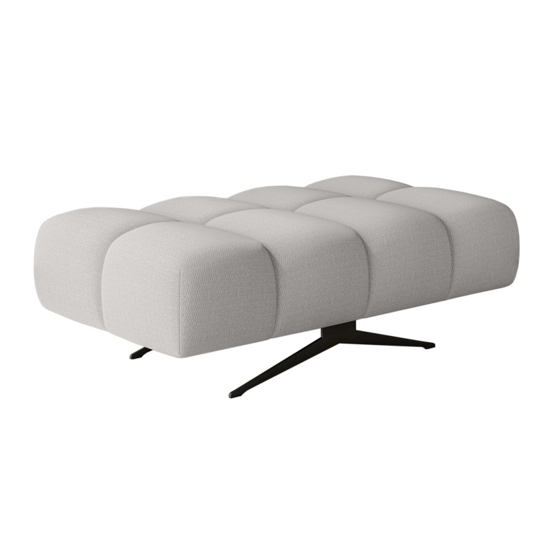 Nowoczesna pufa PRADO Soft Lux w tkaninie CURIO 80 WERSAL