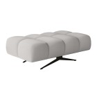 Nowoczesna pufa PRADO Soft Lux w tkaninie CURIO 80 WERSAL