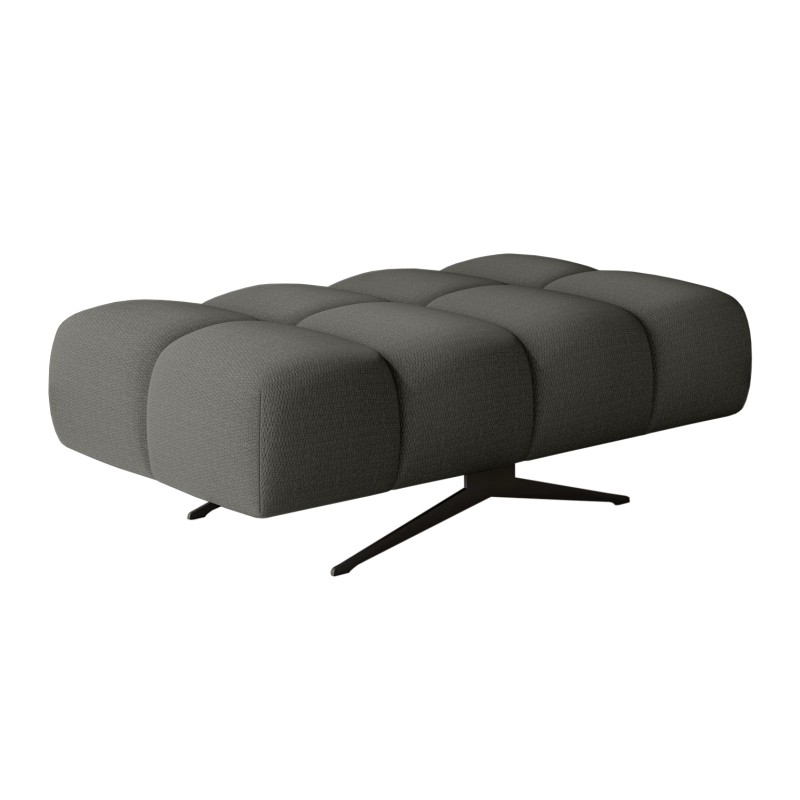 Nowoczesna pufa PRADO Soft Lux w tkaninie CURIO 93 WERSAL