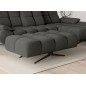 Nowoczesna pufa PRADO Soft Lux w tkaninie CURIO 93 WERSAL
