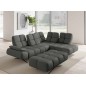 Nowoczesna pufa PRADO Soft Lux w tkaninie CURIO 93 WERSAL
