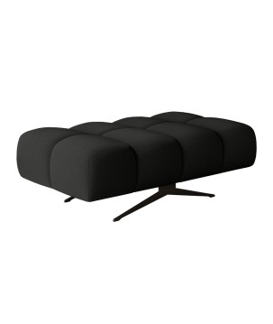 Nowoczesna pufa PRADO Soft Lux w tkaninie CURIO 99 WERSAL
