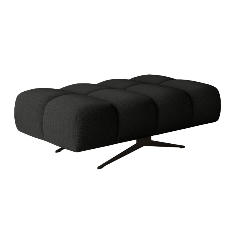 Nowoczesna pufa PRADO Soft Lux w tkaninie CURIO 99 WERSAL