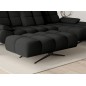 Nowoczesna pufa PRADO Soft Lux w tkaninie CURIO 99 WERSAL