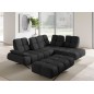 Nowoczesna pufa PRADO Soft Lux w tkaninie CURIO 99 WERSAL