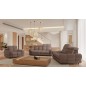 Nowoczesna sofa TOLLO 2 osobowa z regulacją zagłówka x2 tkanina SALVADOR 03 WERSAL