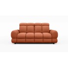Nowoczesna sofa TOLLO 2 osobowa z regulacją zagłówka x2 tkanina SALVADOR 07 WERSAL
