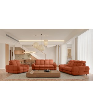 Nowoczesna sofa TOLLO 2 osobowa z regulacją zagłówka x2 tkanina SALVADOR 07 WERSAL