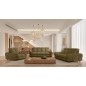 Nowoczesna sofa TOLLO 2 osobowa z regulacją zagłówka x2 tkanina SALVADOR 10 WERSAL