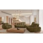 Nowoczesna sofa TOLLO 2 osobowa z regulacją zagłówka x2 tkanina SALVADOR 10 WERSAL