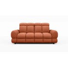 Nowoczesna sofa TOLLO 3 osobowa z regulacją zagłówka x2 tkanina SALVADOR 07 WERSAL