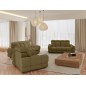 Nowoczesna sofa TOLLO 3 osobowa z regulacją zagłówka x2 tkanina SALVADOR 10 WERSAL