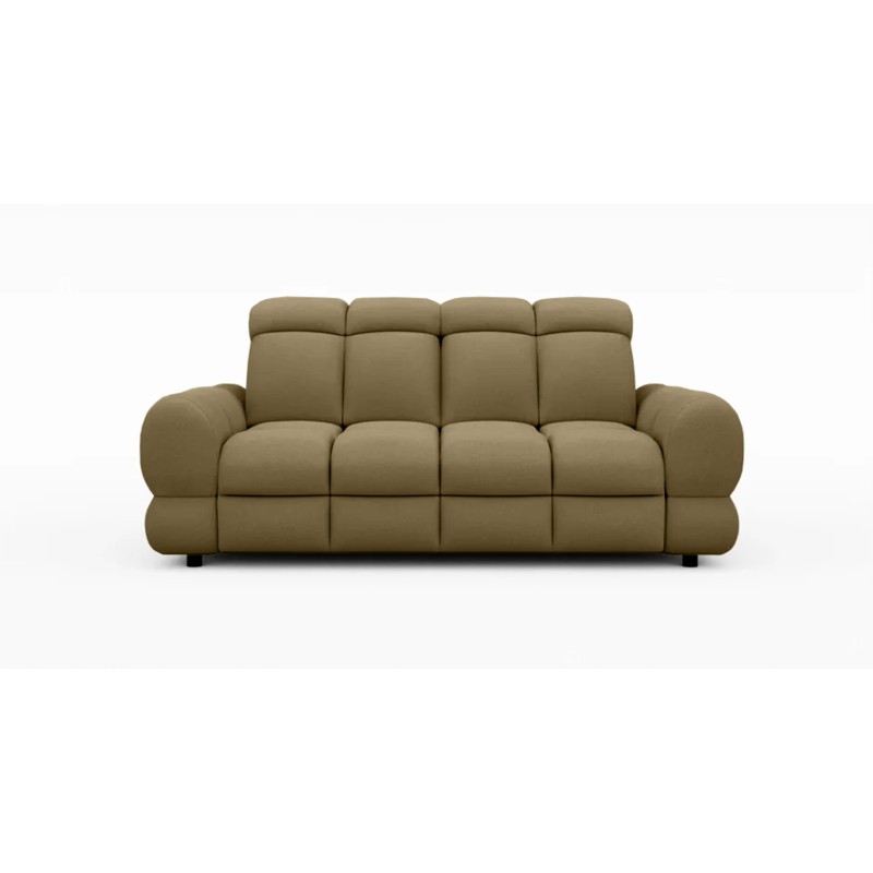 Nowoczesna sofa TOLLO 2 osobowa z elektryczną regulacją głębokości siedziska oraz z regulacją zagłówka x2 tkanina SALVADOR 10 WE