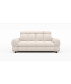 Nowoczesna sofa TOLLO 3 osobowa z elektryczną regulacją głębokości siedziska oraz z regulacją zagłówka x2 tkanina SALVADOR 01 WE