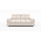 Nowoczesna sofa TOLLO 3 osobowa z elektryczną regulacją głębokości siedziska oraz z regulacją zagłówka x2 tkanina SALVADOR 01 WE