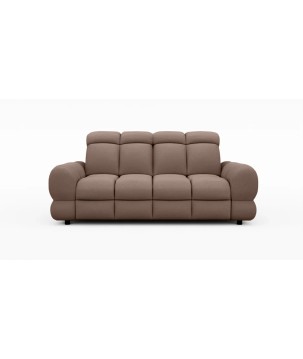 Nowoczesna sofa TOLLO 3 osobowa z elektryczną regulacją głębokości siedziska oraz z regulacją zagłówka x2 tkanina SALVADOR 03 WE