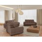 Nowoczesna sofa TOLLO 3 osobowa z elektryczną regulacją głębokości siedziska oraz z regulacją zagłówka x2 tkanina SALVADOR 03 WE