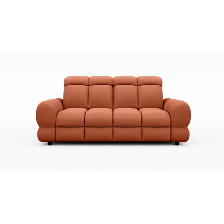 Nowoczesna sofa TOLLO 3 osobowa z elektryczną regulacją głębokości siedziska oraz z regulacją zagłówka x2 tkanina SALVADOR 07 WE
