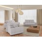 Nowoczesna sofa TOLLO 3 osobowa z elektryczną regulacją głębokości siedziska oraz z regulacją zagłówka x2 tkanina SALVADOR 13 WE