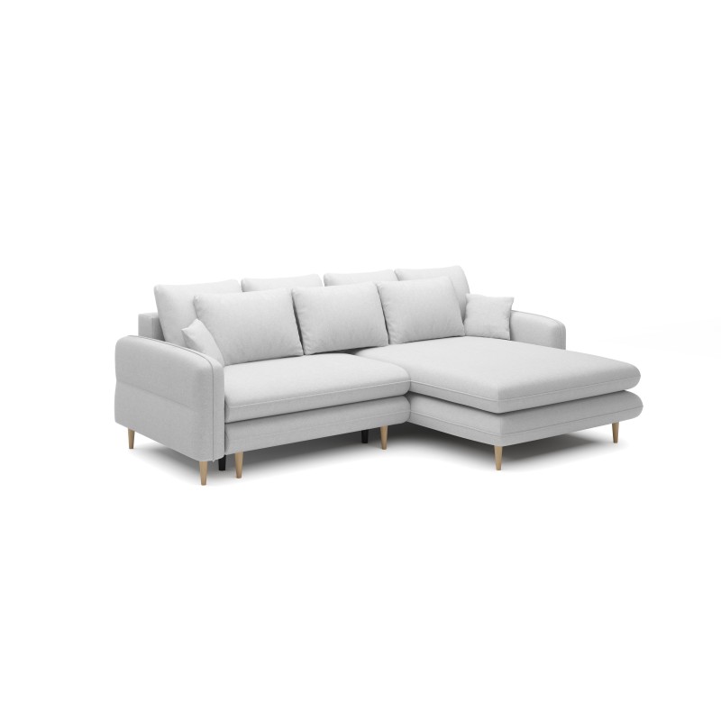 Elegancki narożnik SALLY S z funkcją spania w tkaninie SORELLA 01 WERSAL
