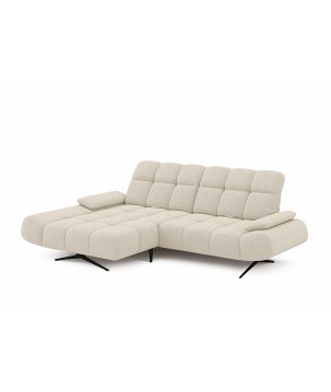 Elegancki narożnik MORENO S z funkcją w tkaninie ARAGON 03 WERSAL