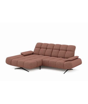 Elegancki narożnik MORENO S z funkcją w tkaninie ARAGON 59 WERSAL