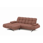 Elegancki narożnik MORENO S z funkcją w tkaninie ARAGON 59 WERSAL